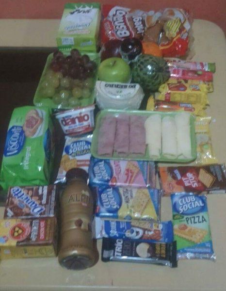 Festa na caixa ( café da manha)