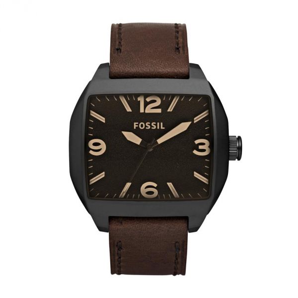 Relógio Masculino Fossil, Caixa e Pulseira em Couro, Resiste